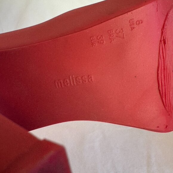 Vivienne Westwood Anglomania / Melissa red pump US 8 - Picture 5 of 6